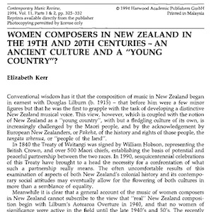 Title and part of first page of the article